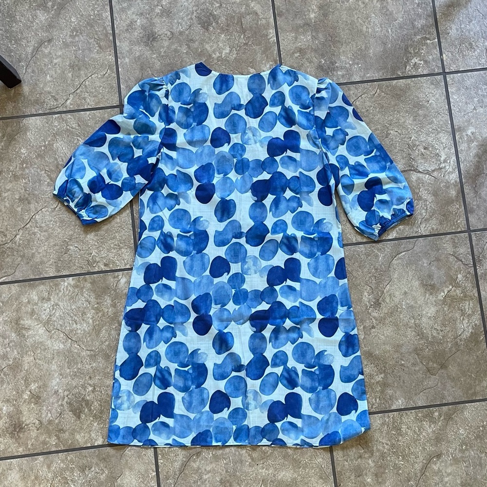 SHEIN blue polka dot dress - Picture 2 of 4